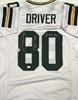 DONALD DRIVER SIGNED CUSTOM REPLICA PACKERS WHITE JERSEY W/ XLV CHAMPS - JSA