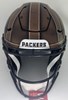 JORDAN LOVE SIGNED FULL SIZE PACKERS 2025 ALTERNATE ON FIELD AUTHENTIC SPEED FLEX HELMET - BAS