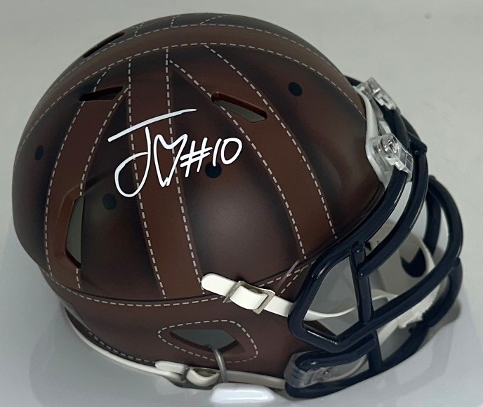 JORDAN LOVE SIGNED PACKERS 2025 ALTERNATE SPEED MINI HELMET - BAS