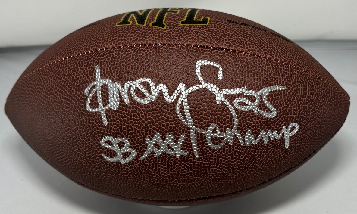 DORSEY LEVENS SIGNED WILSON NFL REPLICA BROWN FOOTBALL W/ SB XXXI - PACKERS - BAS DORSEY LEVENS SIGNED WILSON NFL REPLICA BROWN FOOTBALL W/ SB XXXI - PACKERS - BAS