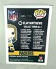 CLAY MATTHEWS SIGNED PACKERS POP FUNKO FIGURE #16 - JSA