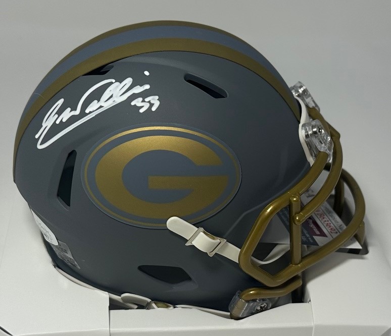 EVAN WILLIAMS SIGNED RIDDELL PACKERS SLATE SPEED MINI HELMET - JSA