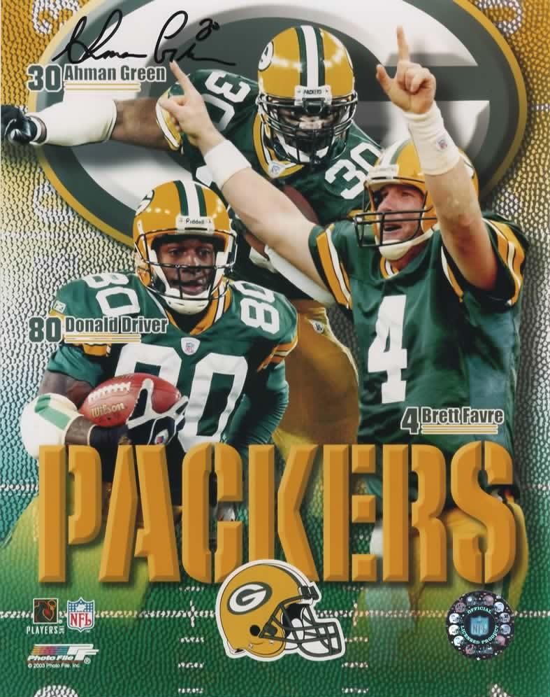 AHMAN GREEN SIGNED PACKERS 8X10 PHOTO #12