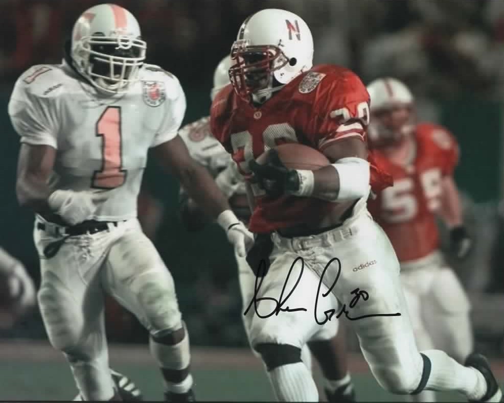 AHMAN GREEN SIGNED CORNHUSKERS 8X10 PHOTO #18 - PACKERS