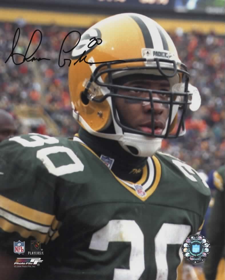 AHMAN GREEN SIGNED PACKERS 8X10 PHOTO #1
