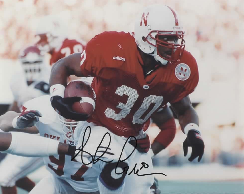 AHMAN GREEN SIGNED CORNHUSKERS 8X10 PHOTO #17 - PACKERS