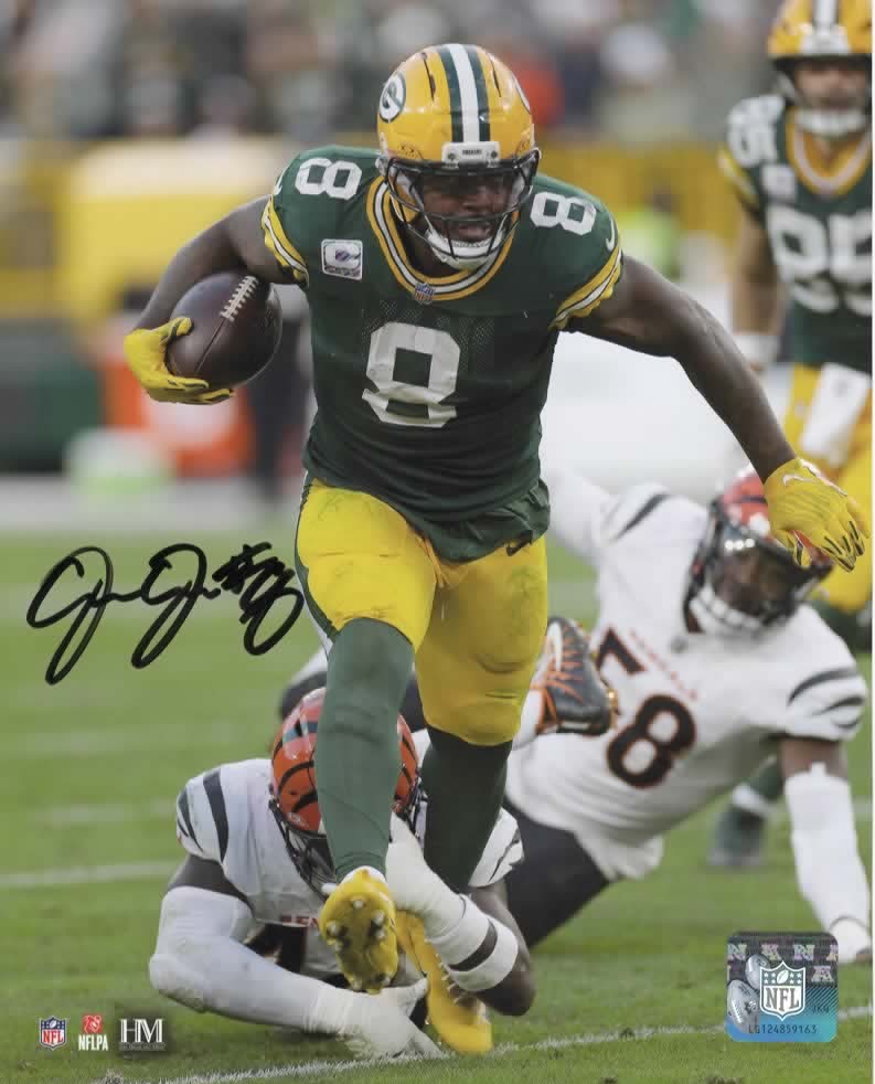 JOSH JACOBS SIGNED PACKERS 8X10 PHOTO #5