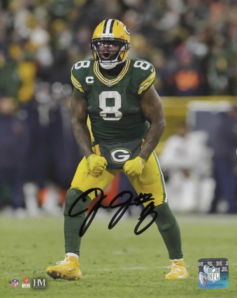 JOSH JACOBS SIGNED PACKERS 8X10 PHOTO #4