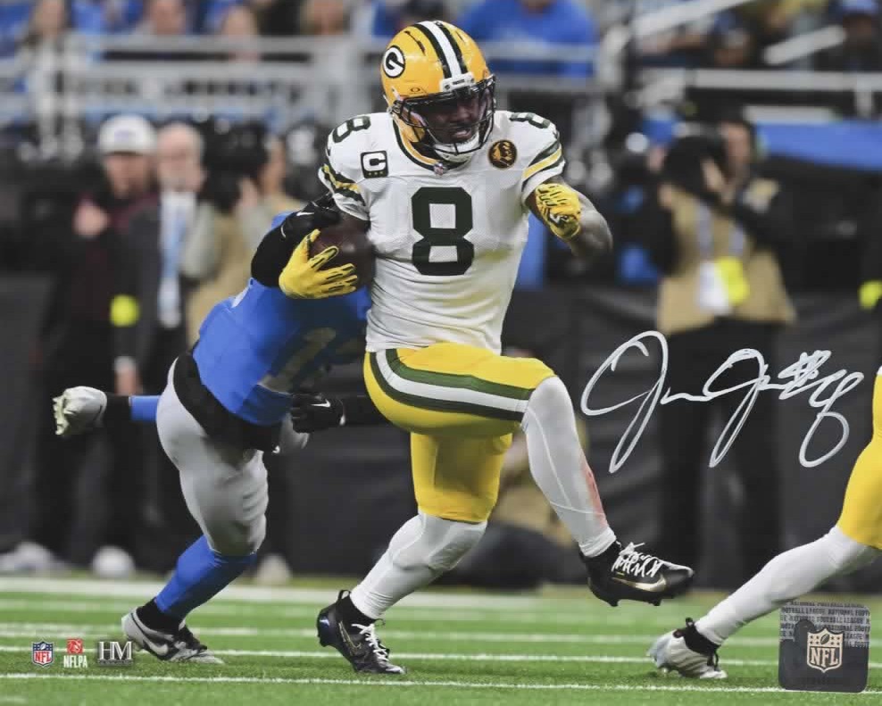 JOSH JACOBS SIGNED PACKERS 8X10 PHOTO #3