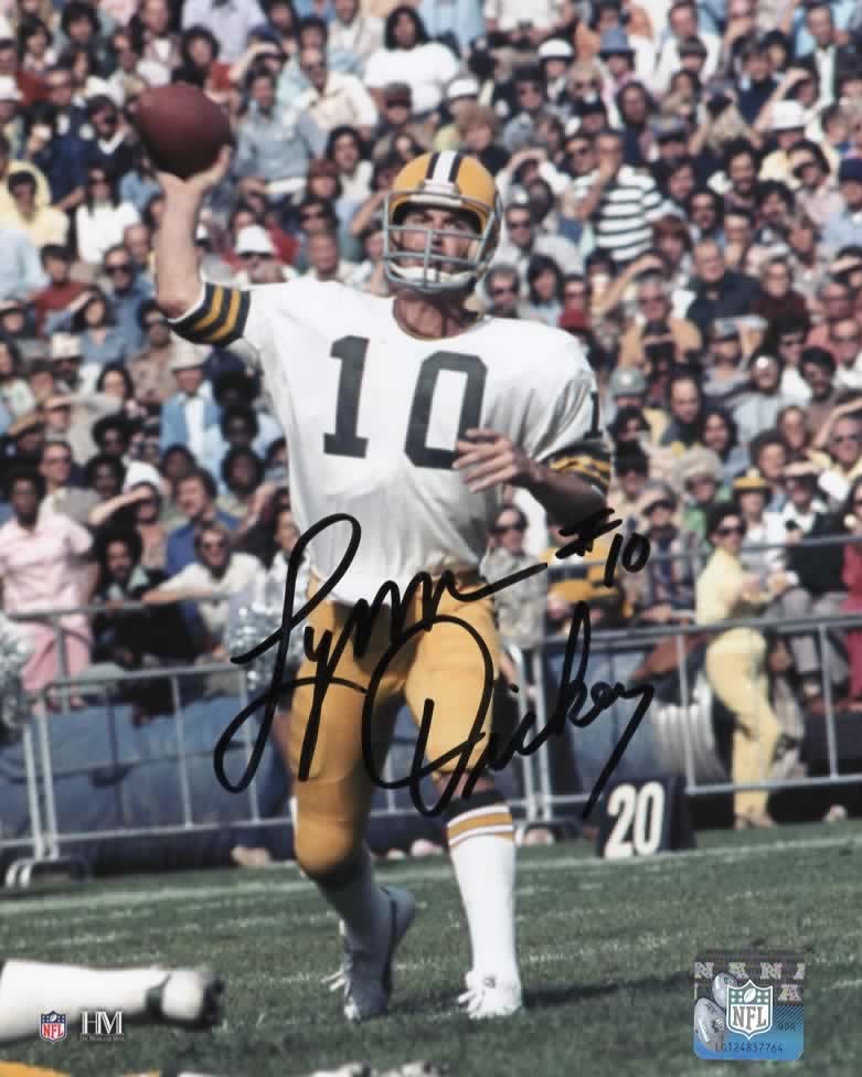LYNN DICKEY SIGNED 8X10 PACKERS PHOTO #1