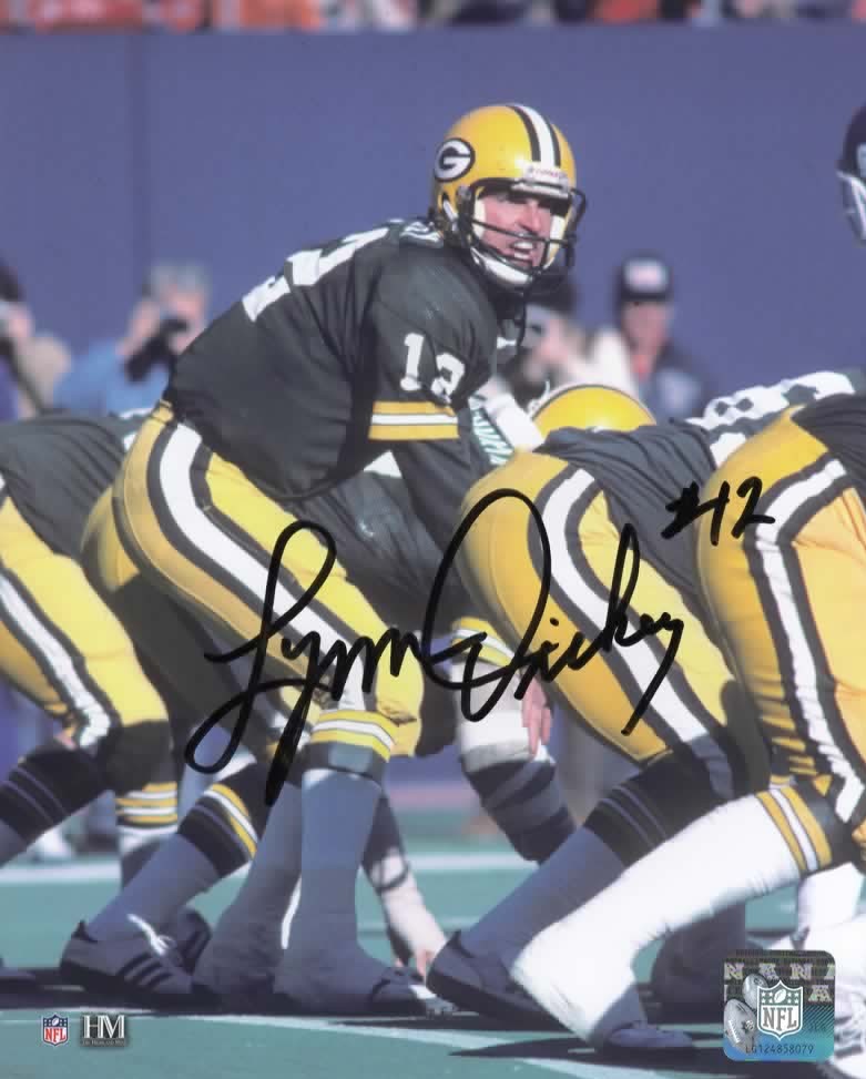 LYNN DICKEY SIGNED 8X10 PACKERS PHOTO #2