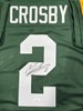 MASON CROSBY SIGNED CUSTOM REPLICA PACKERS GREEN STITCHED STAT JERSEY - JSA