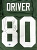 DONALD DRIVER SIGNED CUSTOM REPLICA PACKERS GREEN JERSEY - JSA
