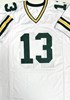 CHRIS JACKE SIGNED CUSTOM REPLICA PACKERS WHITE JERSEY W/ SB CHAMPS - BAS