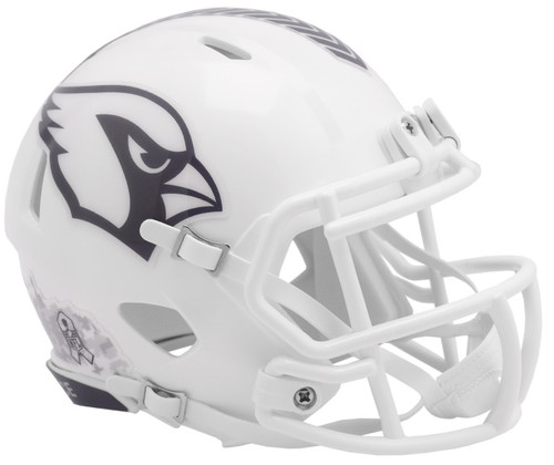 ARIZONA CARDINALS UNSIGNED RIDDELL 2024 NFL SALUTE TO SERVICE SPEED MINI HELMET