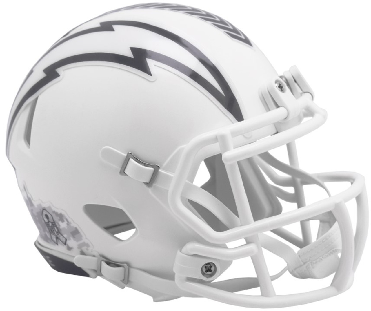 LOS ANGELES CHARGERS UNSIGNED RIDDELL 2024 NFL SALUTE TO SERVICE SPEED MINI HELMET LOS ANGELES CHARGERS UNSIGNED RIDDELL 2024 NFL SALUTE TO SERVICE SPEED MINI HELMET