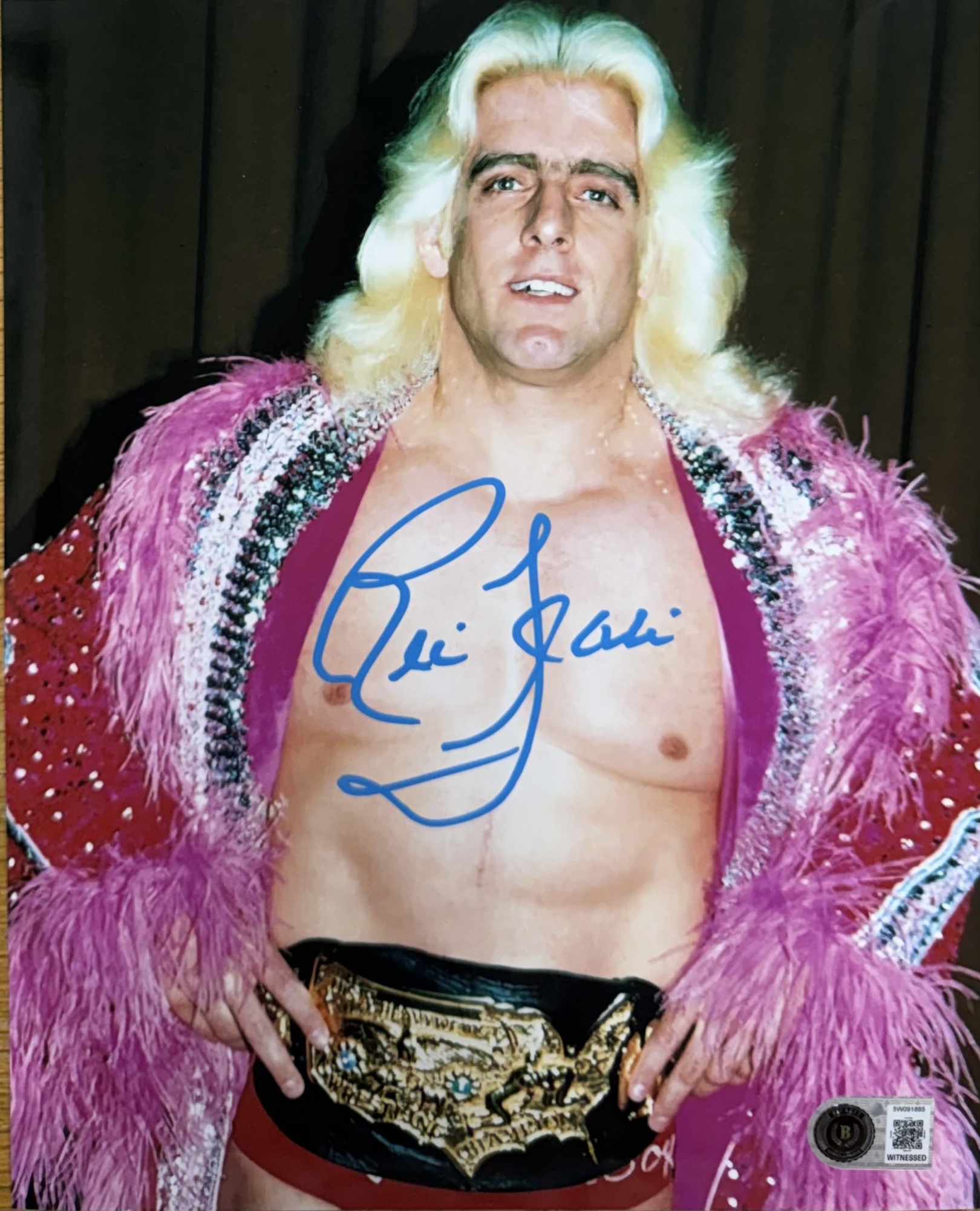 RIC FLAIR SIGNED 8X10 PHOTO #1 - BAS
