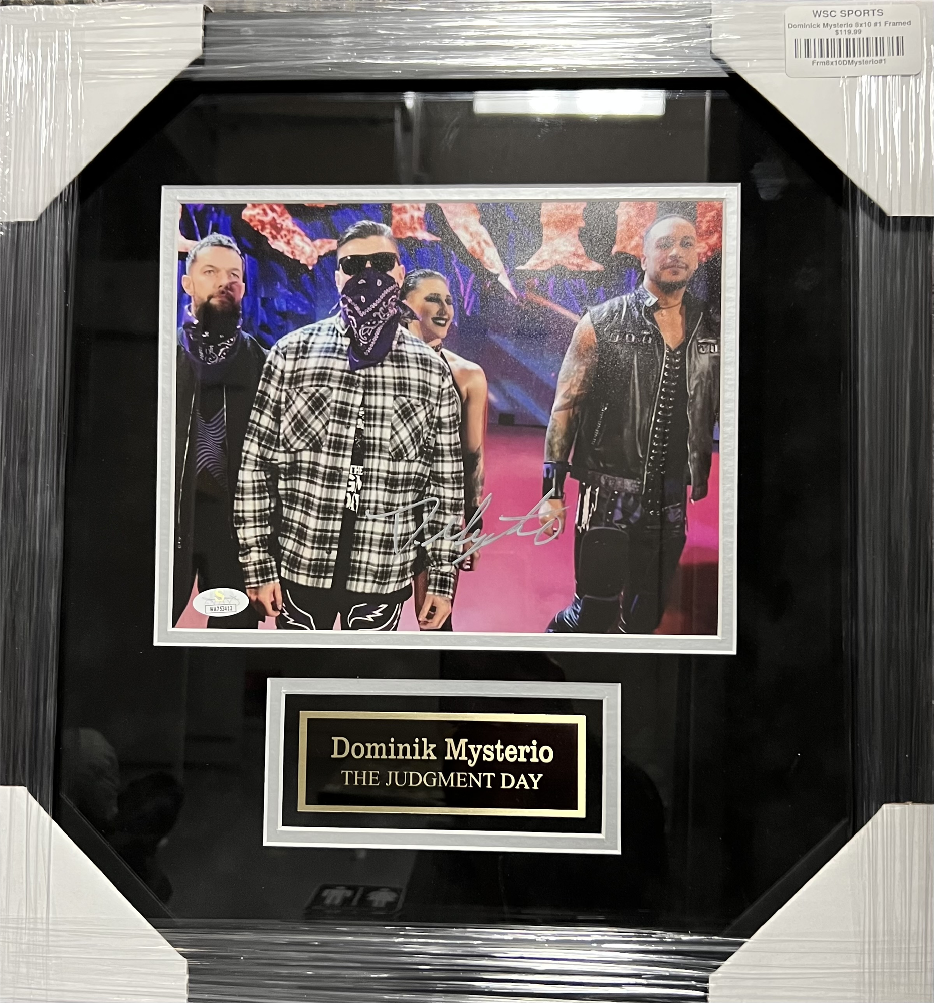 DOMINIK MYSTERIO FRAMED SIGNED 8X10 PHOTO