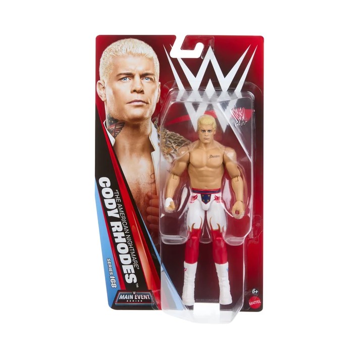 CODY RHODES ACTION FIGURE - WWE MAIN EVENT SERIES 168