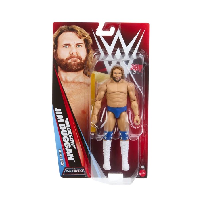 "HACKSAW" JIM DUGGAN ACTION FIGURE - WWE MAIN EVENT SERIES 168