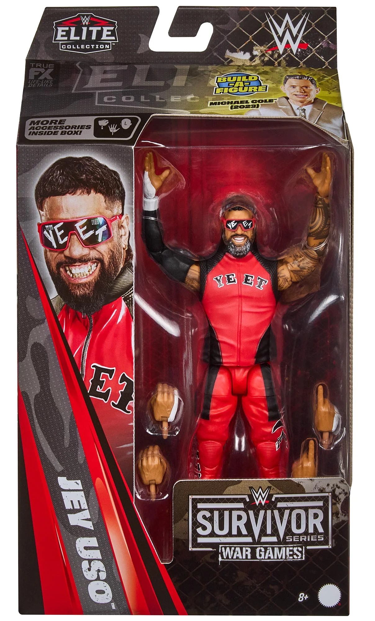 JEY USO ACTION FIGURE - WWE ELITE COLLECTION SURVIVOR SERIES 2026