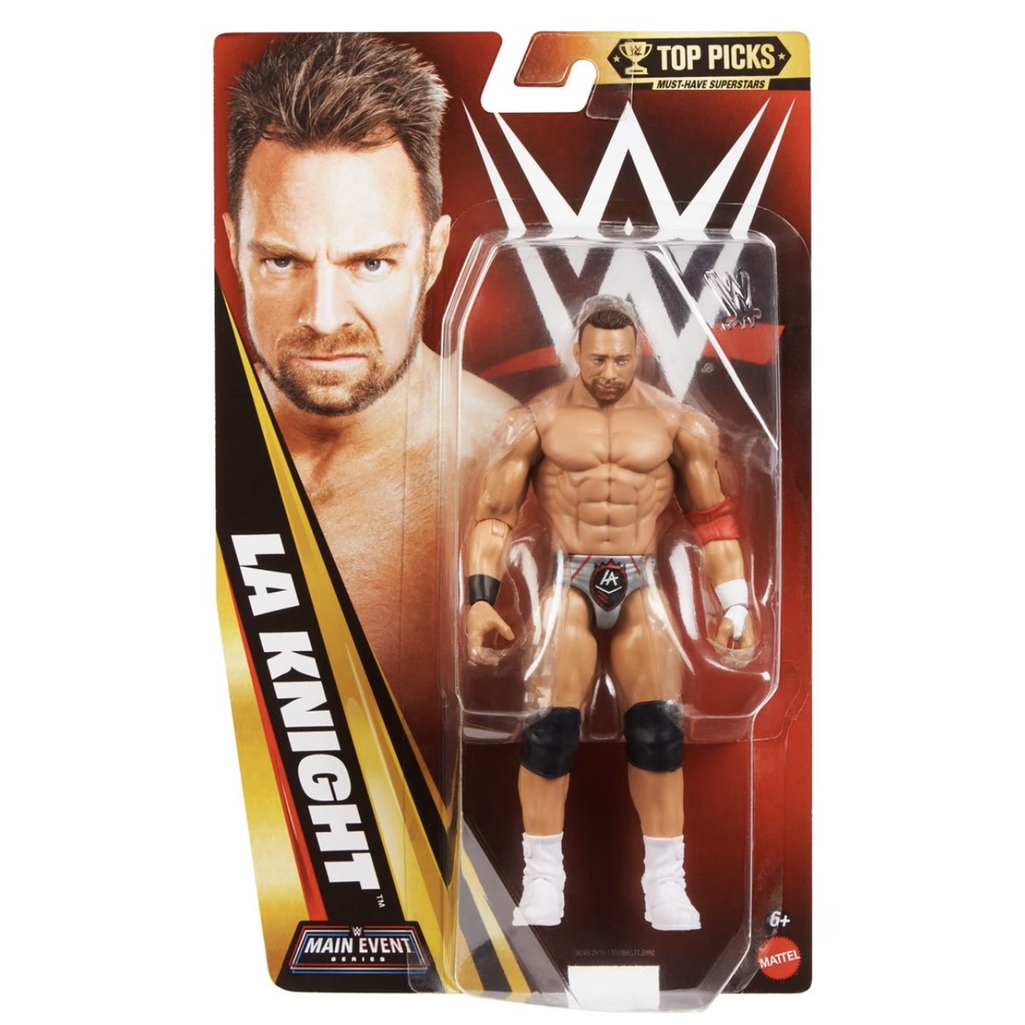 LA KNIGHT ACTION FIGURE - WWE TOP PICKS MAIN EVENT SERIES 2026 WAVE 2