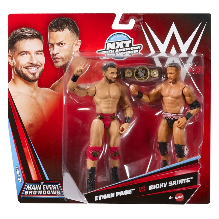 ETHAN PAGE V RICKY SAINTS ACTION FIGURES - WWE MAIN EVENT CHAMPIONSHIP SHOWDOWN 2026 SERIES 27