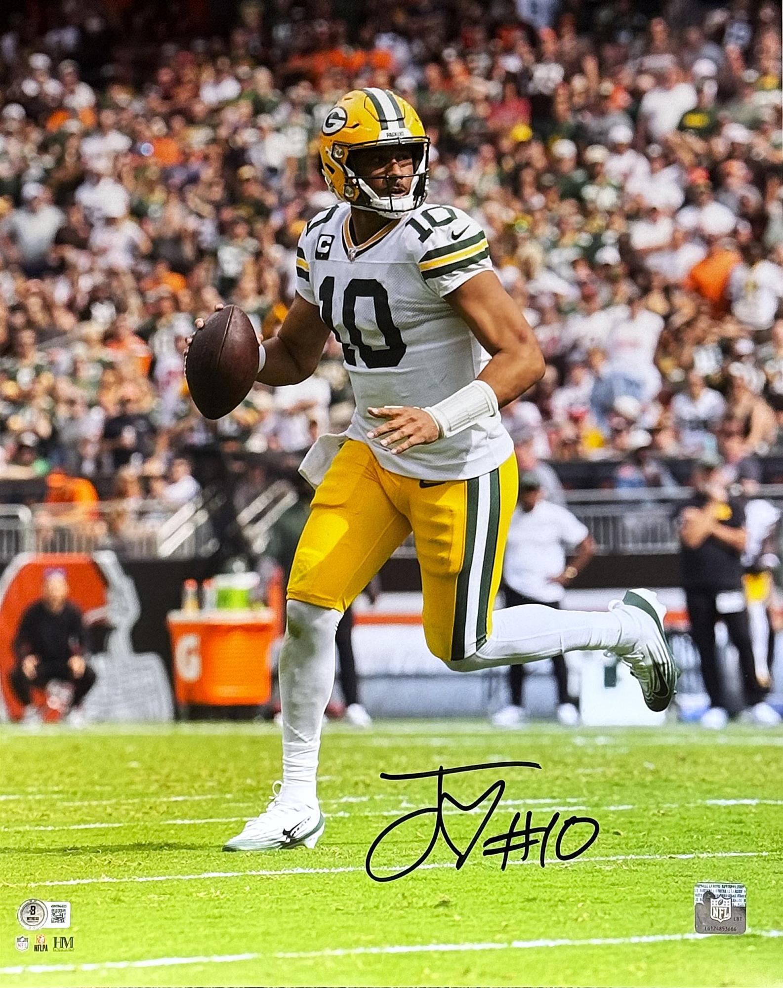 JORDAN LOVE SIGNED PACKERS 16X20 PHOTO #14 - BAS