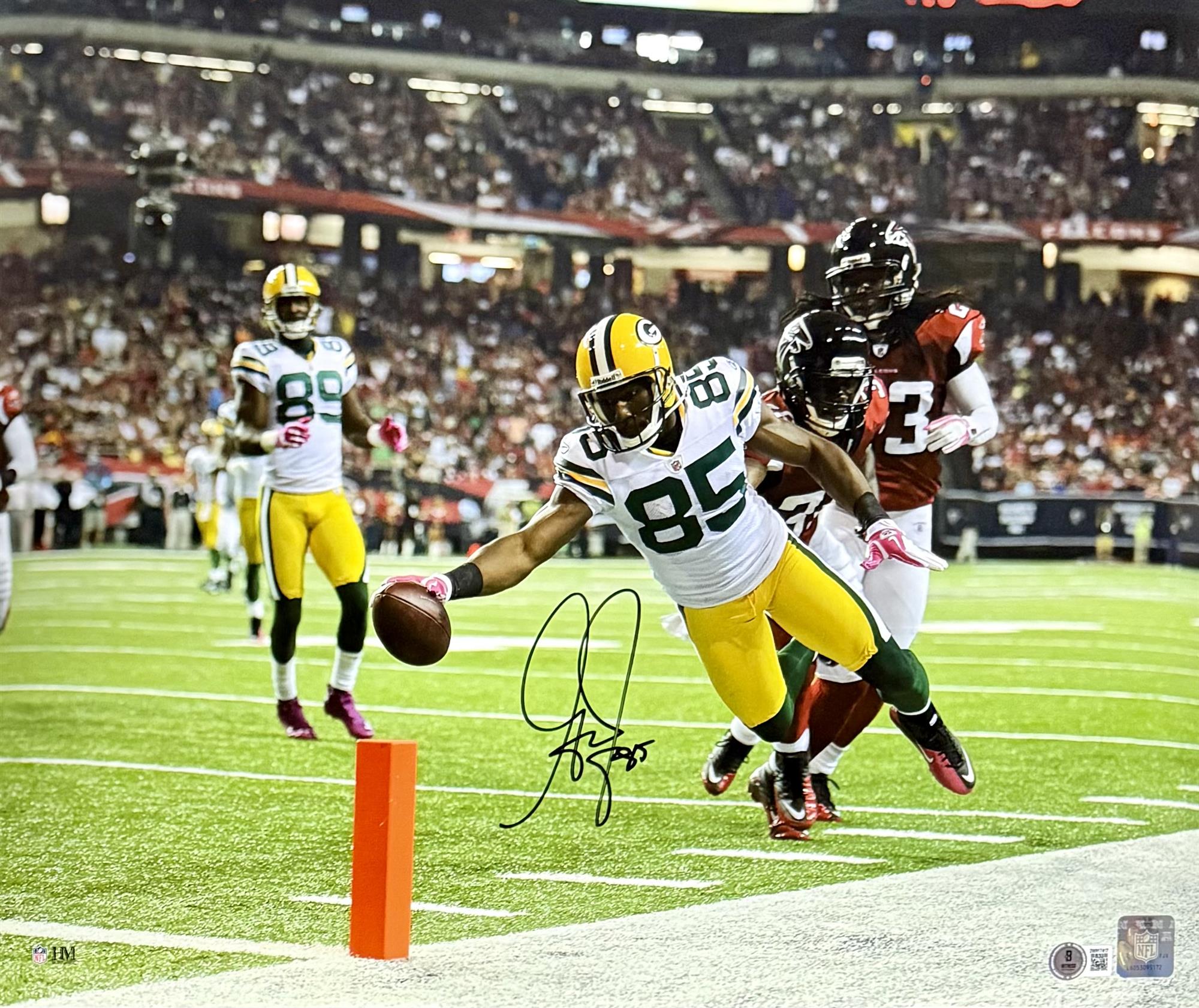 GREG JENNINGS SIGNED 16X20 PACKERS PHOTO #3 - BAS
