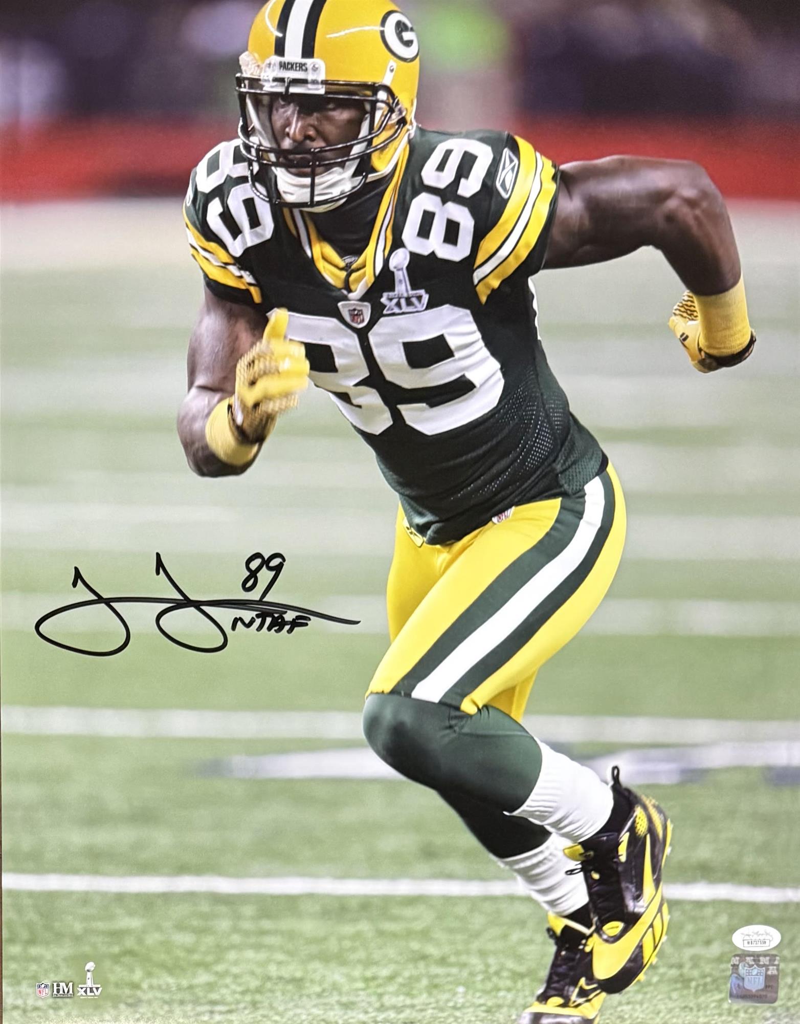 JAMES JONES SIGNED 16X20 PACKERS PHOTO #2 - JSA