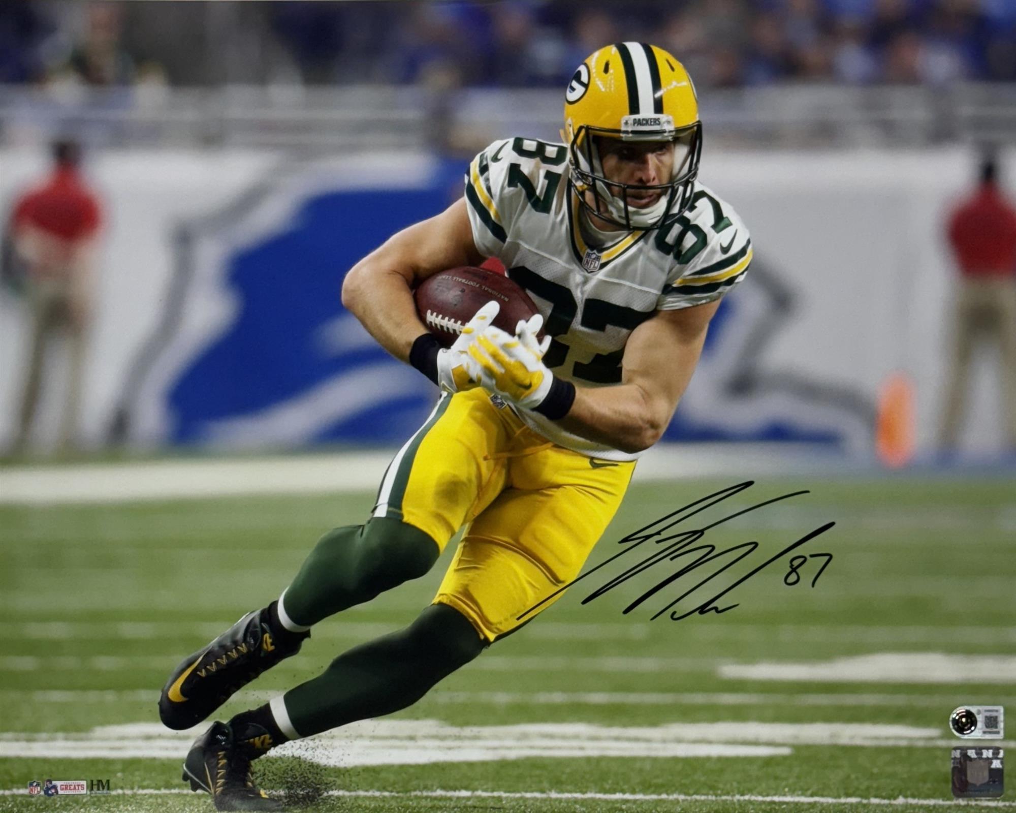 JORDY NELSON SIGNED 16X20 PACKERS PHOTO #22 - BAS