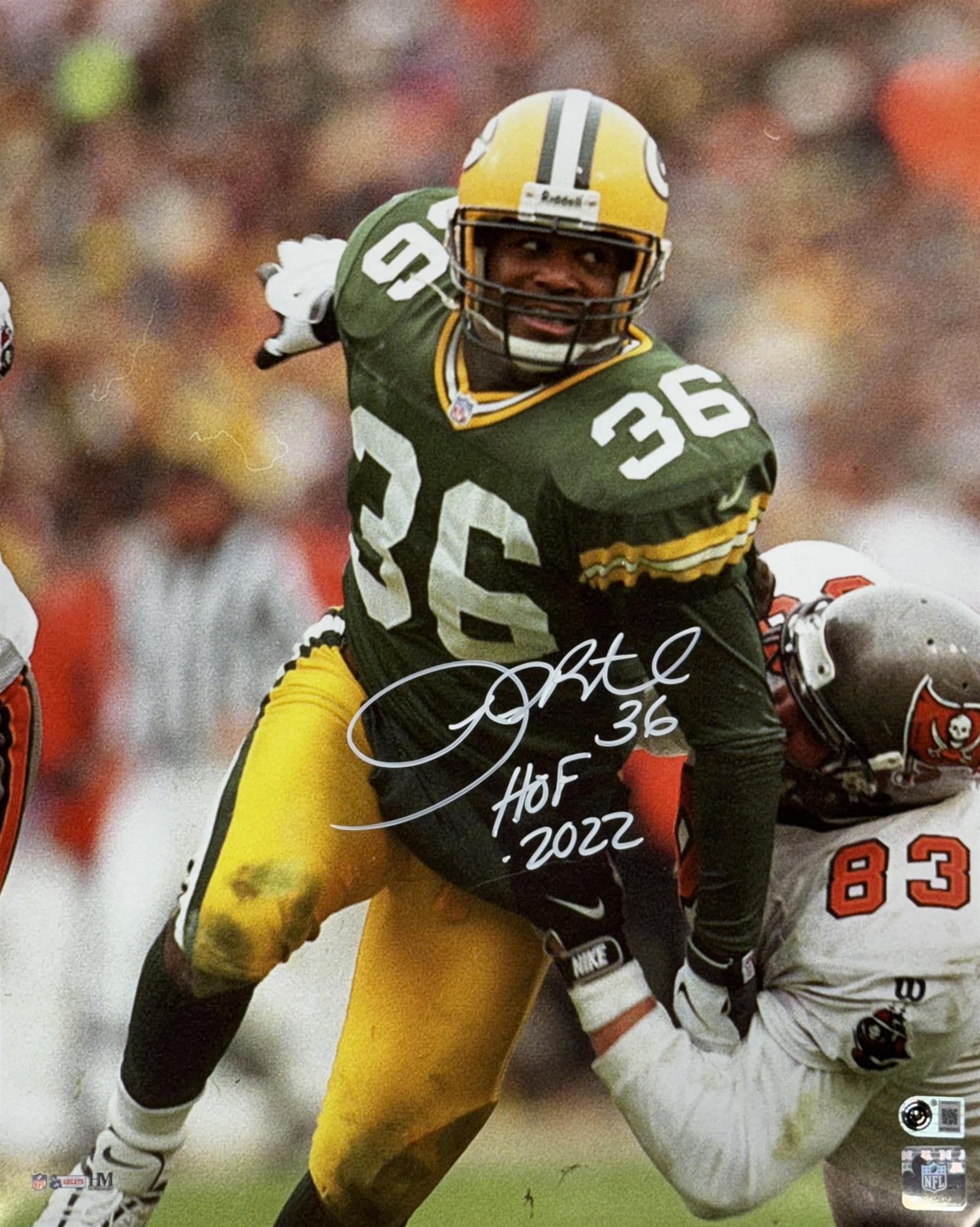 LEROY BUTLER SIGNED 16X20 PACKERS PHOTO #1 W/ HOF '22 - BAS