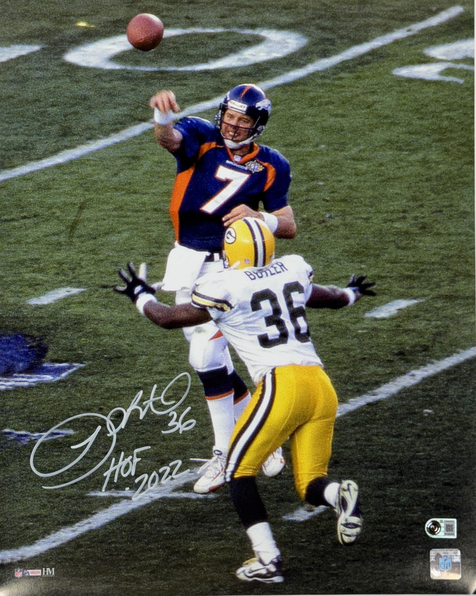 LEROY BUTLER SIGNED 16X20 PACKERS PHOTO #6 W/ "HOF '22" - BAS