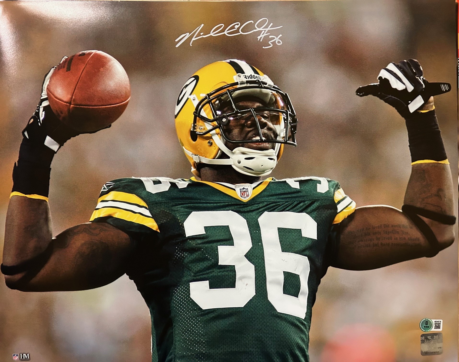 NICK COLLINS SIGNED 16X20 PACKERS PHOTO #4 - JSA