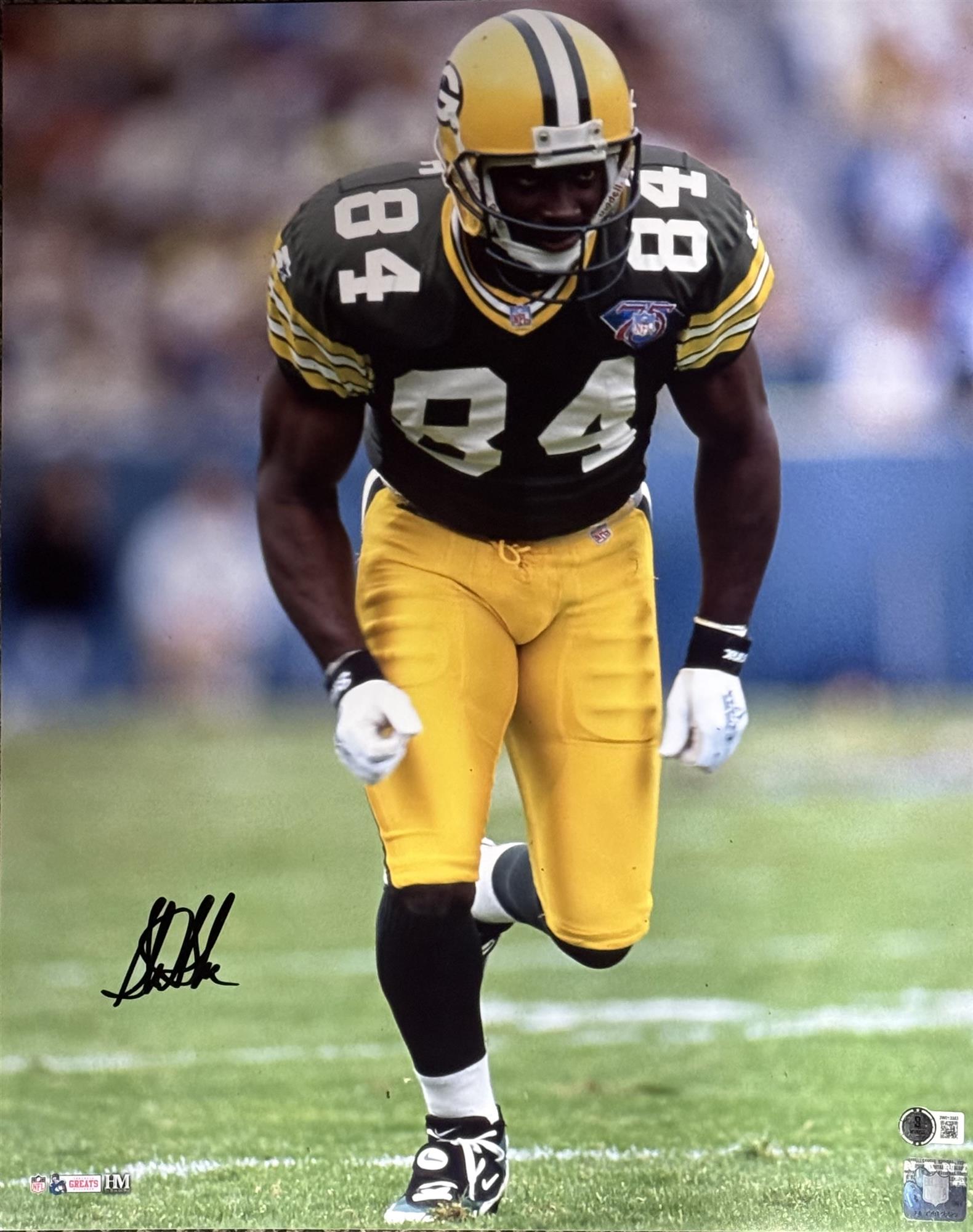 STERLING SHARPE SIGNED PACKERS 16X20 PHOTO #3 - BAS