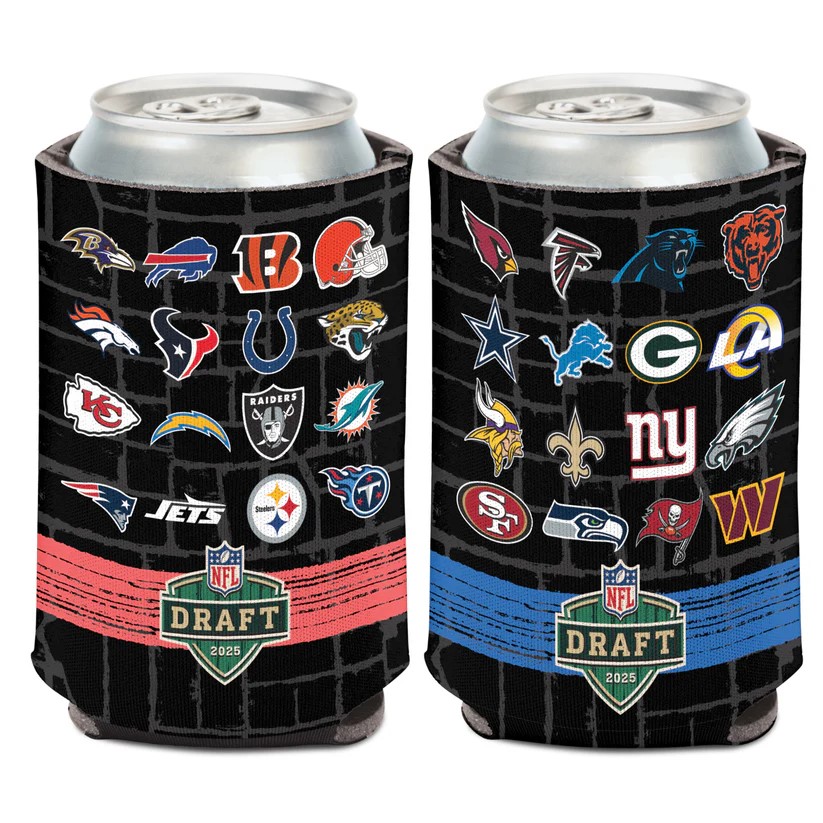 2025 NFL Draft Team Logo Can Cooler Coozie