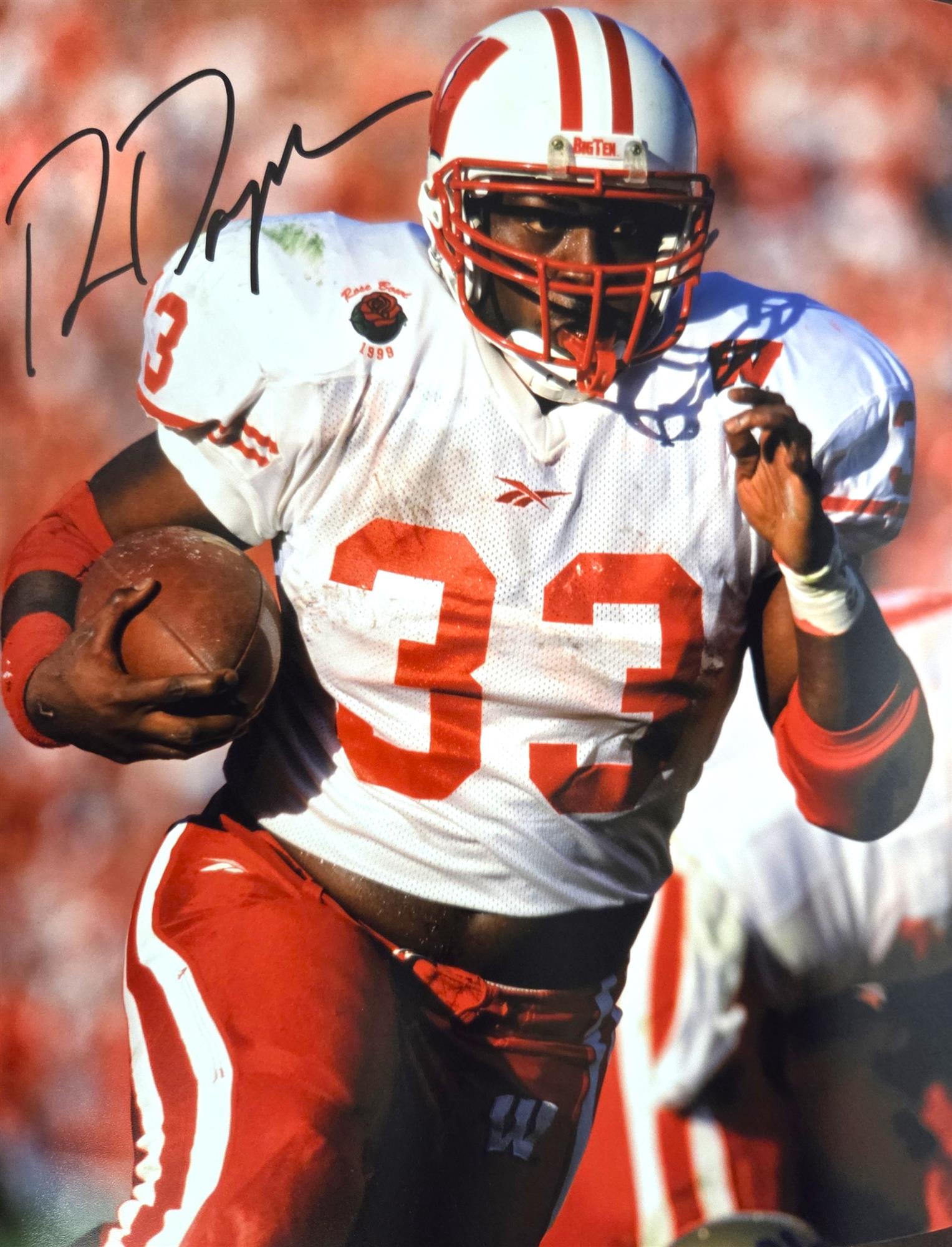RON DAYNE SIGNED 8X10 BADGERS PHOTO #8