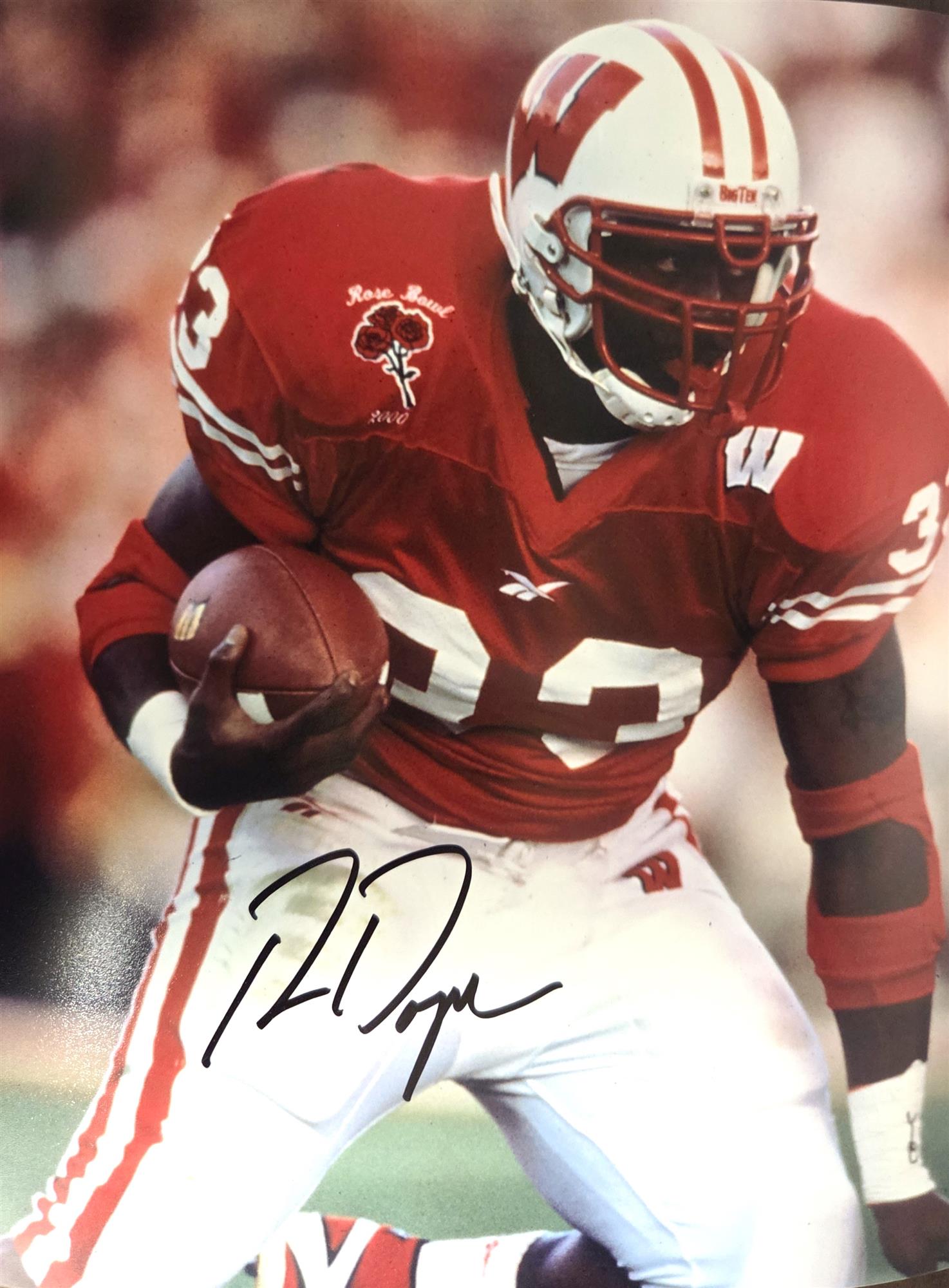 RON DAYNE SIGNED 8X10 BADGERS PHOTO #7
