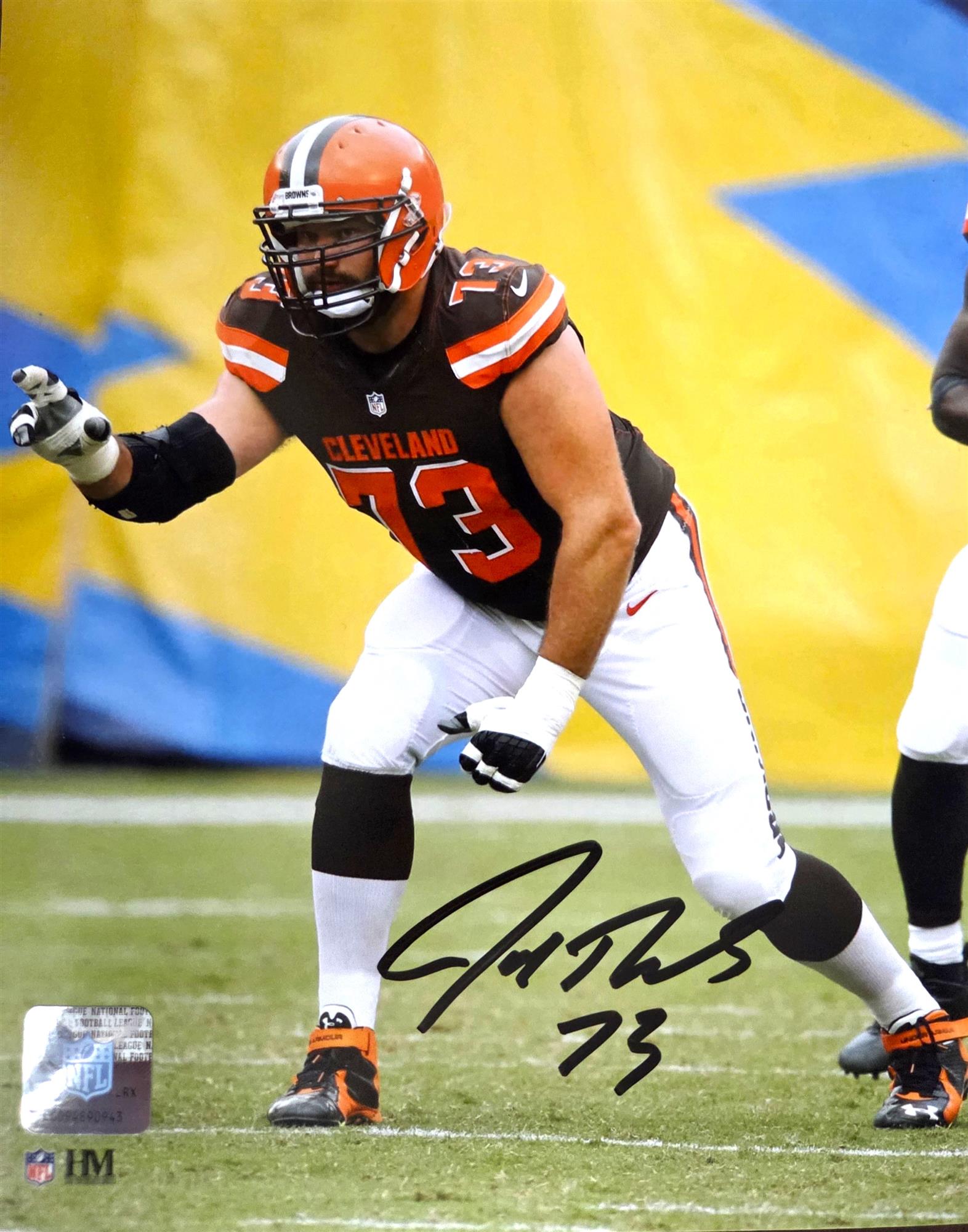 JOE THOMAS SIGNED CLE BROWNS 8X10 PHOTO #7