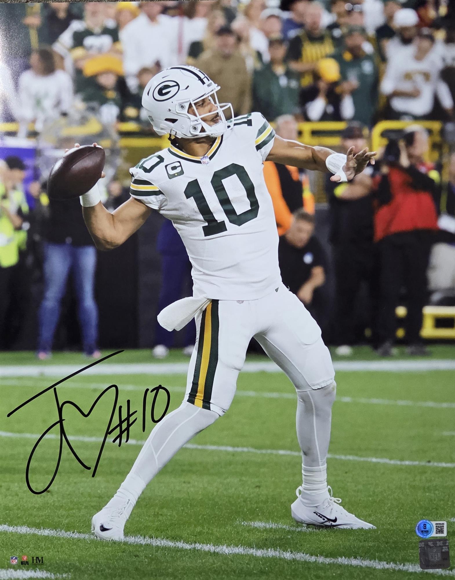 JORDAN LOVE SIGNED PACKERS 16X20 PHOTO #13 - BAS