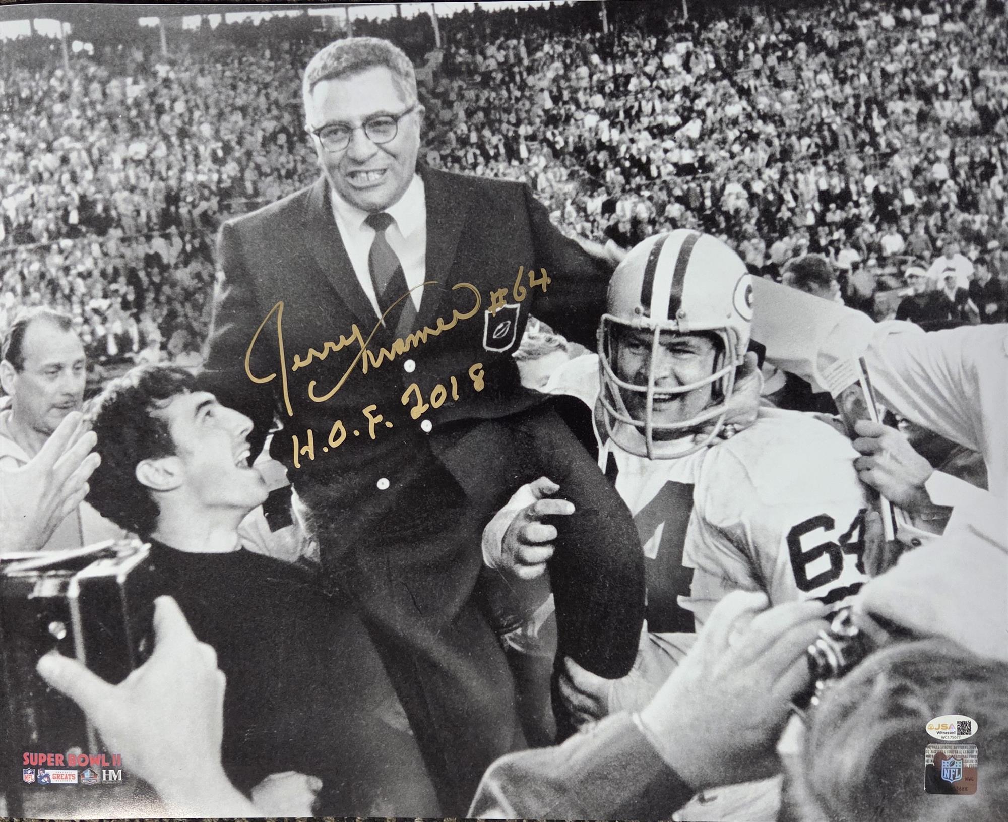 JERRY KRAMER SIGNED 16X20 PACKERS PHOTO #3 W/ HOF