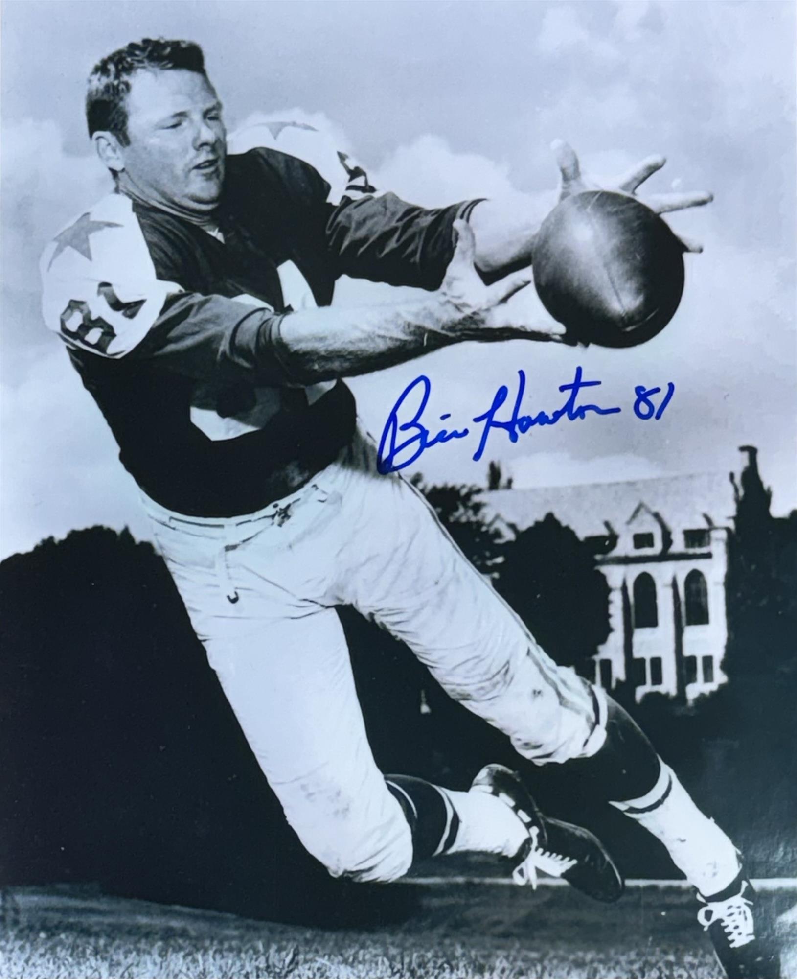 BILLY HOWTON SIGNED 8X10 COWBOYS PHOTO #1