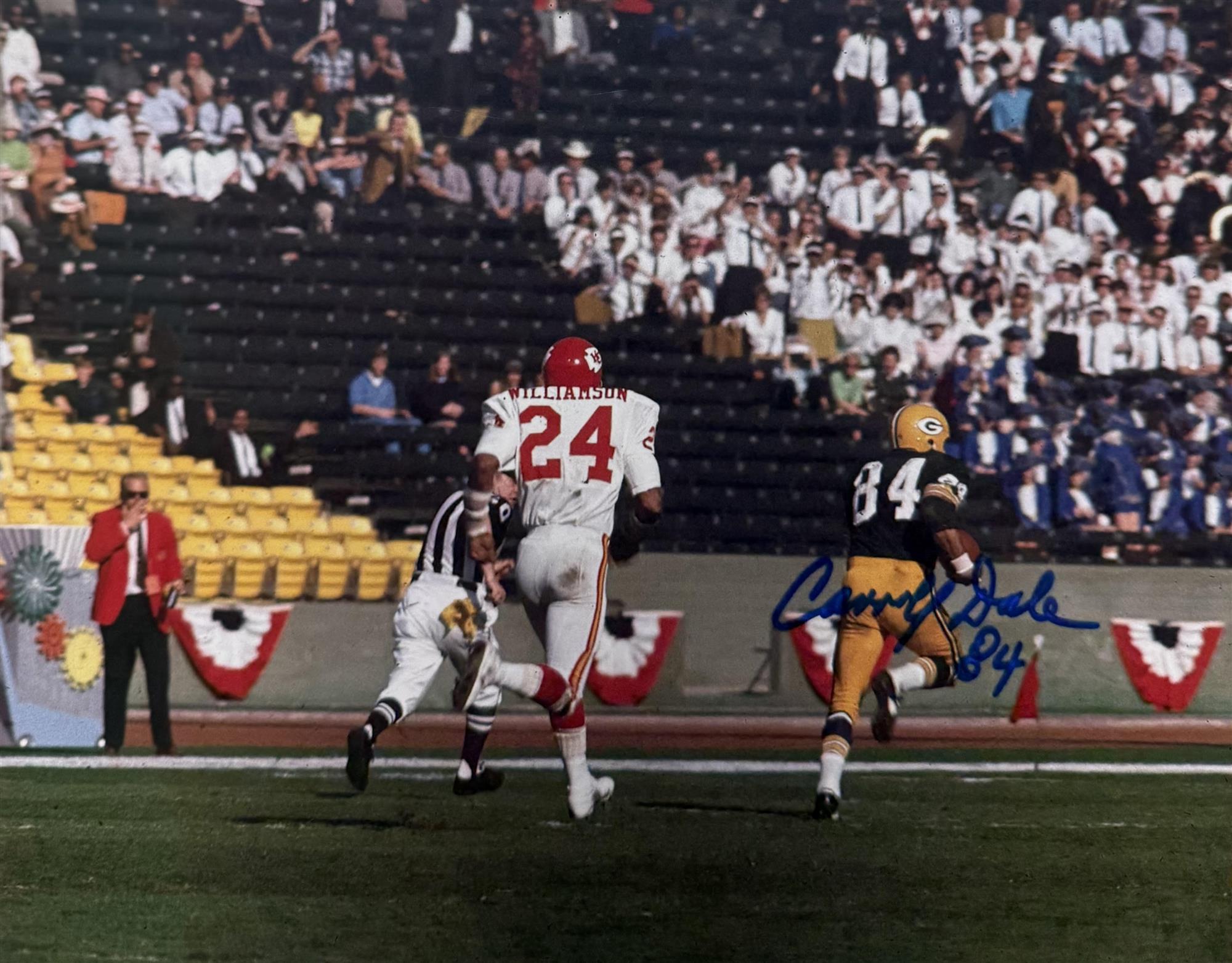 CARROLL DALE SIGNED 8X10 PACKERS PHOTO #1