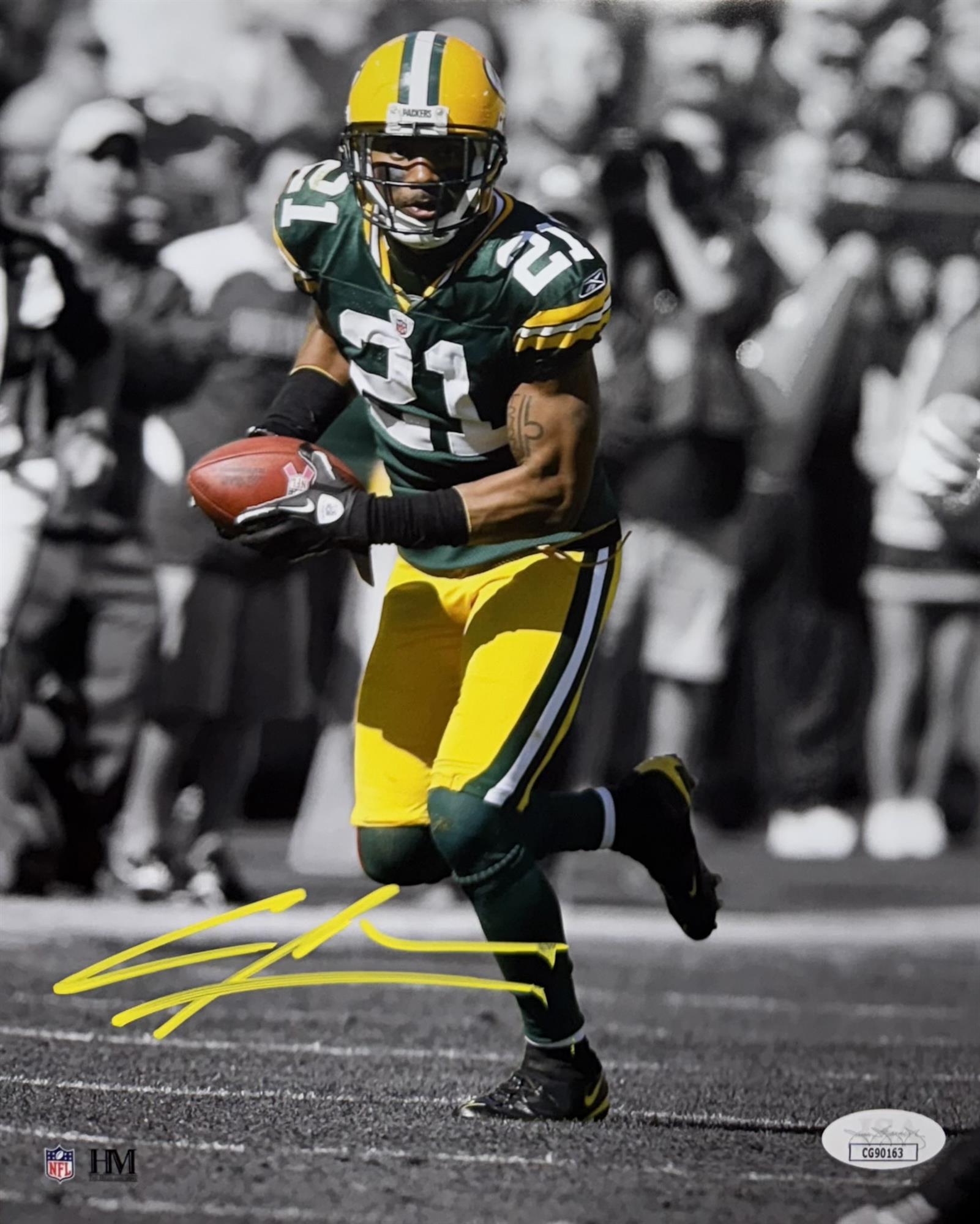 CHARLES WOODSON SIGNED 8X10 PACKERS PHOTO #2 - JSA