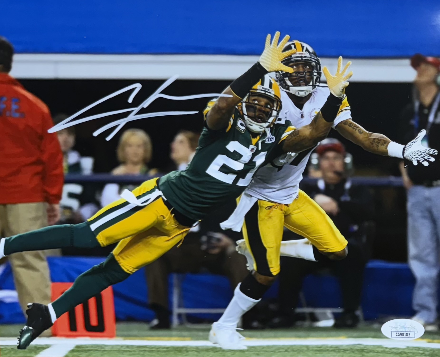 CHARLES WOODSON SIGNED 8X10 PACKERS PHOTO #3 - JSA