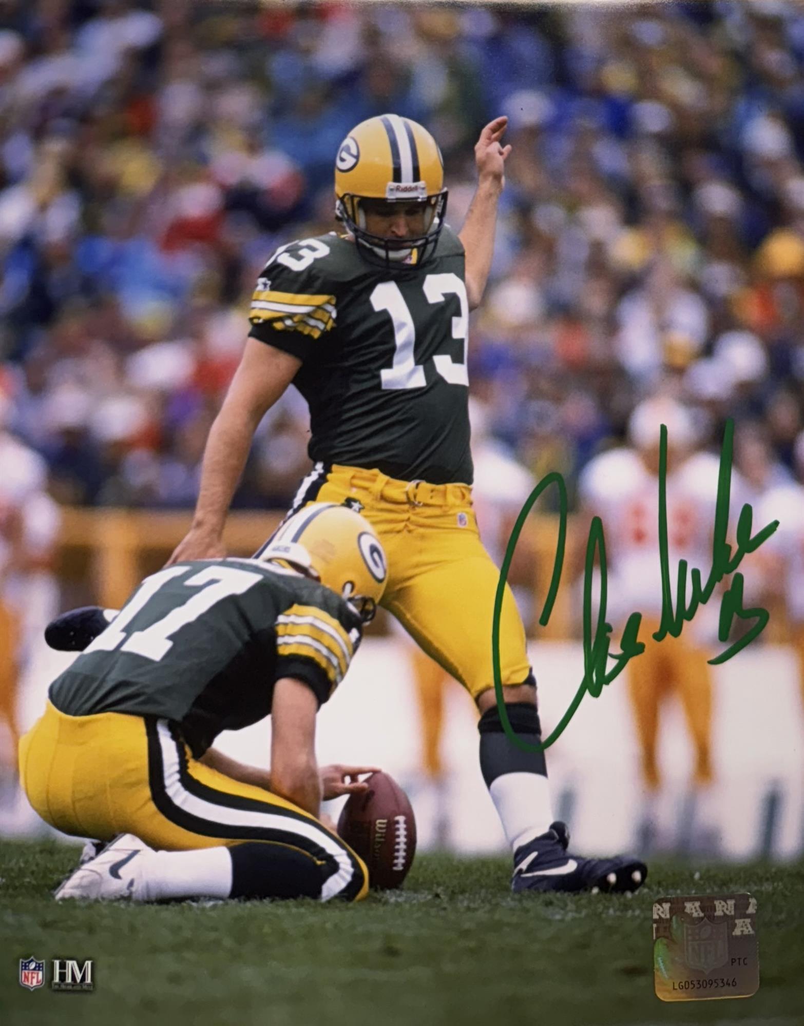 CHRIS JACKE SIGNED 8X10 PACKERS PHOTO #2