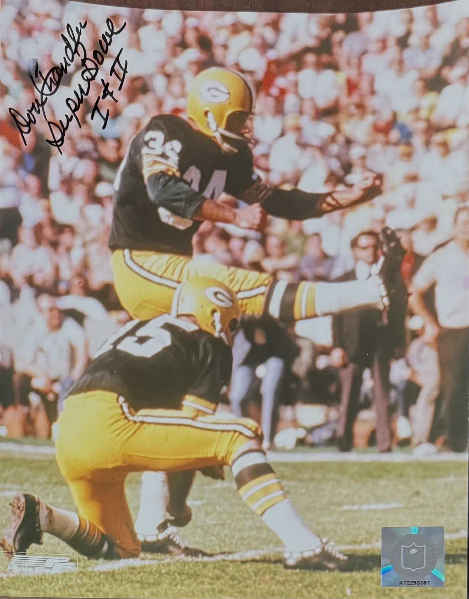 DON CHANDLER SIGNED 8X10 PACKERS PHOTO #4 W/ SB I & II