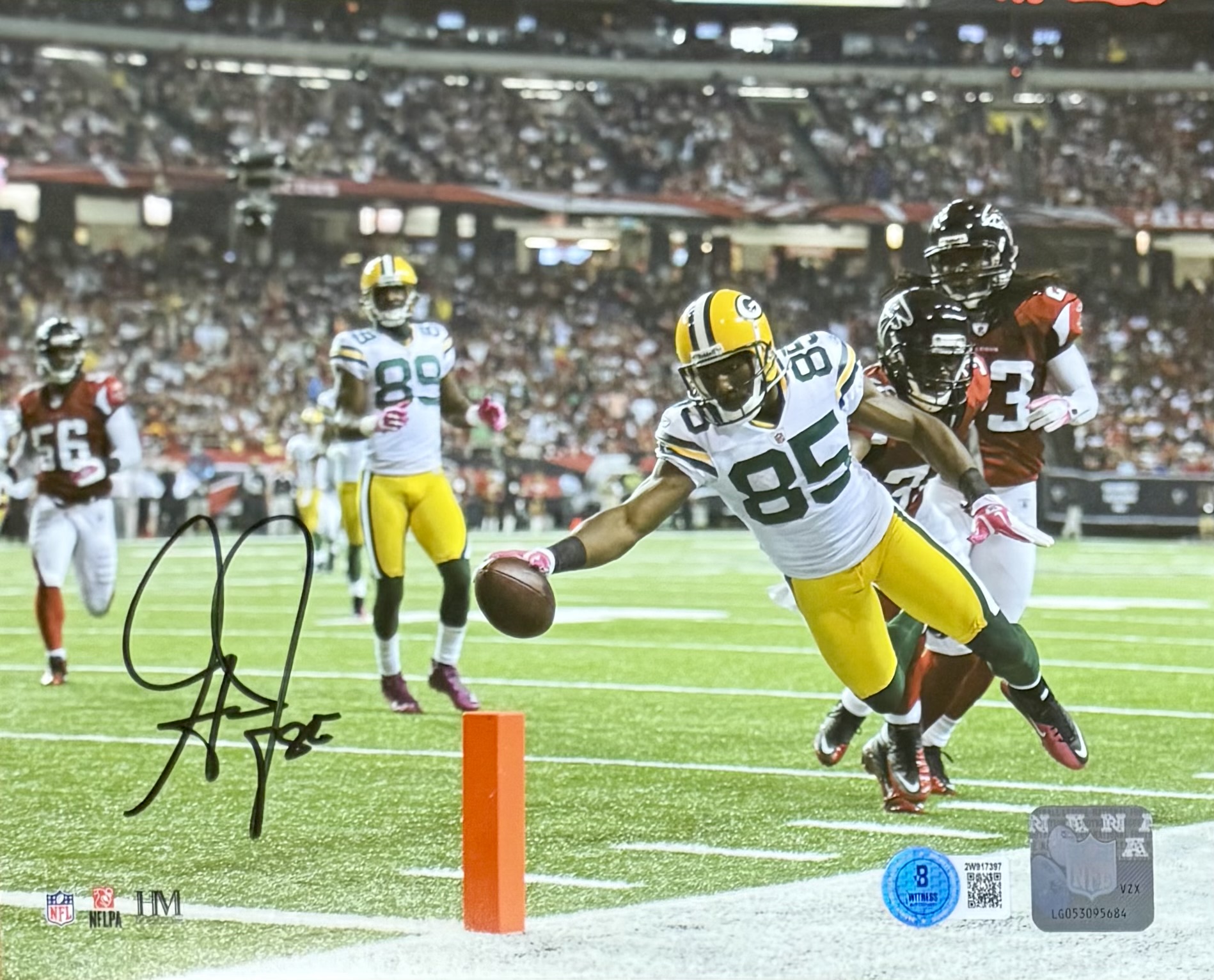 GREG JENNINGS SIGNED 8X10 PACKERS PHOTO #3 - BAS