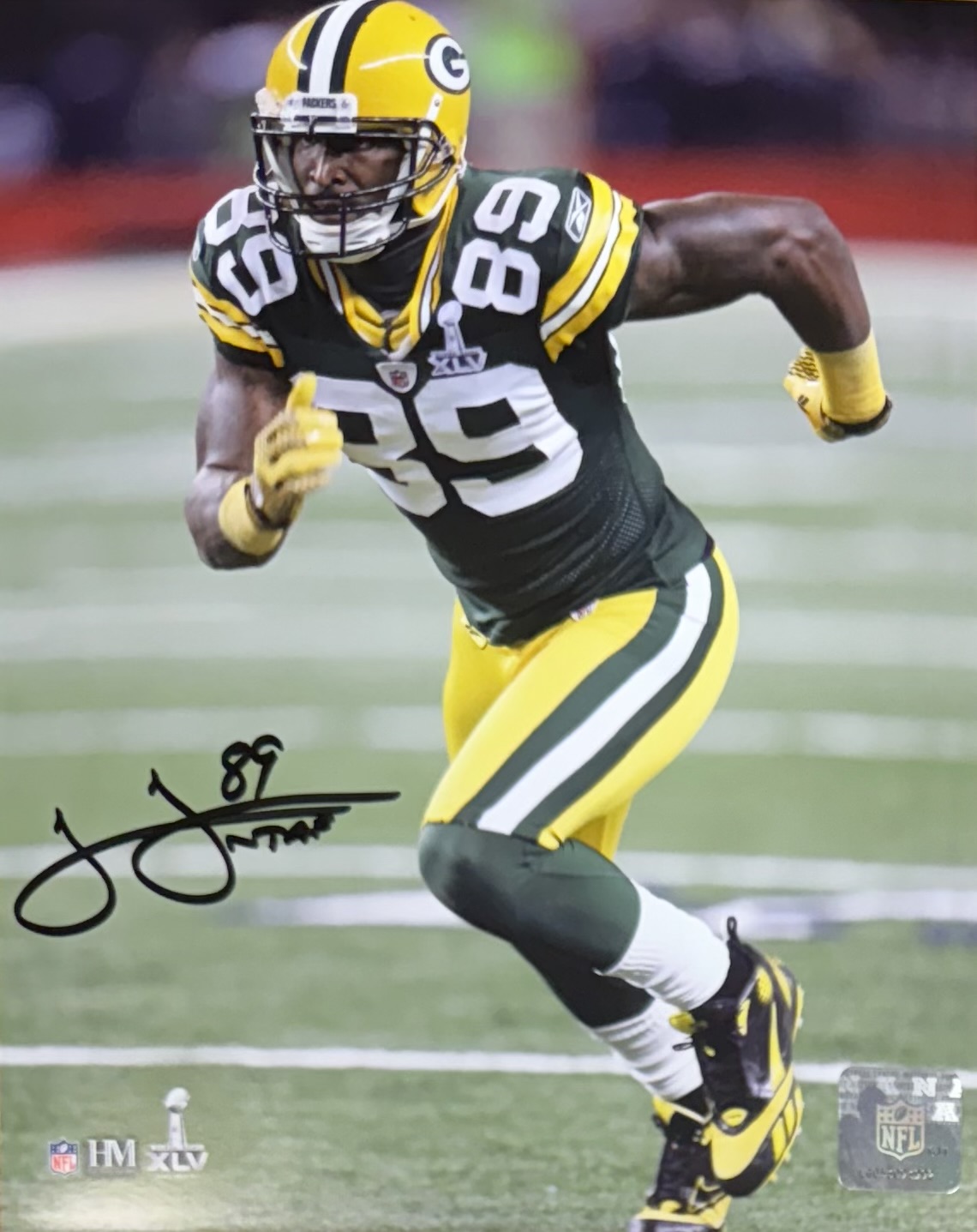JAMES JONES SIGNED 8X10 PACKERS PHOTO #2