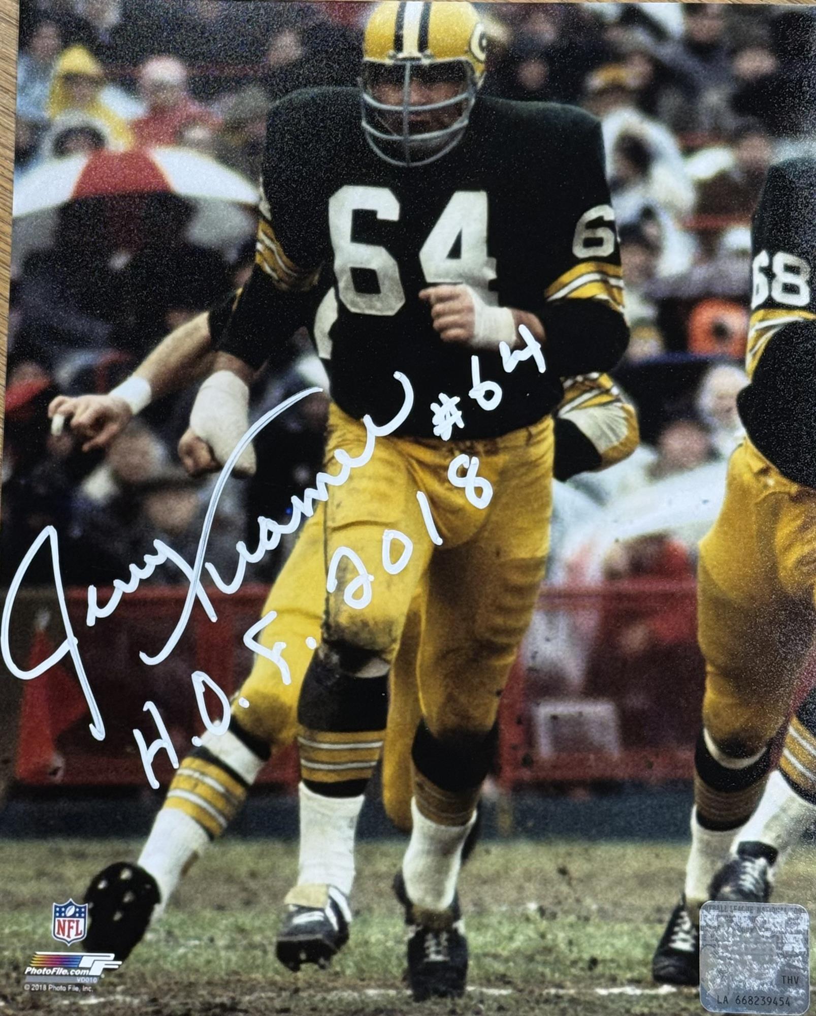 JERRY KRAMER SIGNED 8X10 PACKERS PHOTO #2